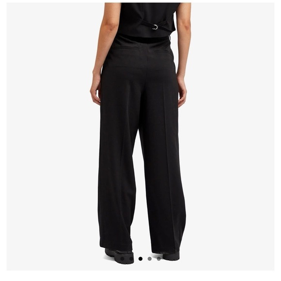 Good American Women's Suiting Good 90S Pleated Trouser in Black new size 12/31 - Picture 2 of 10